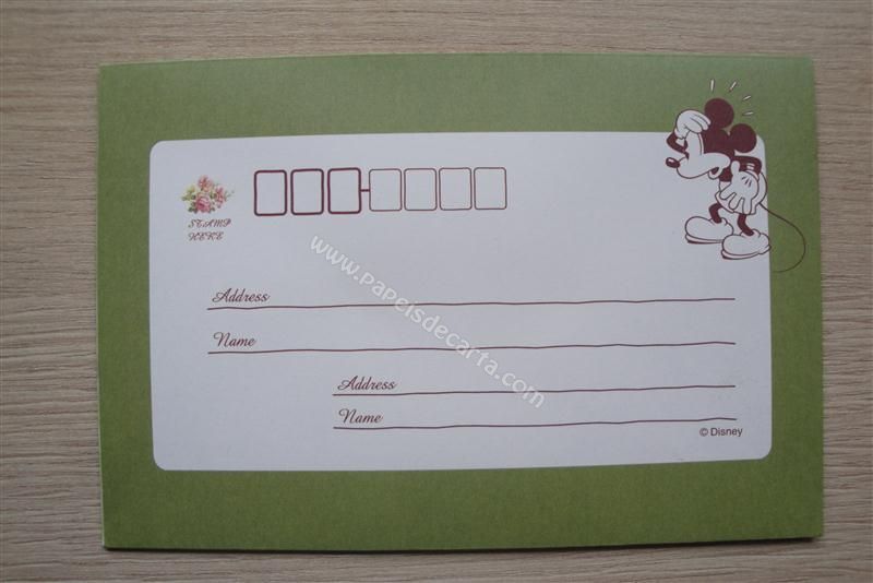 Verso do envelope