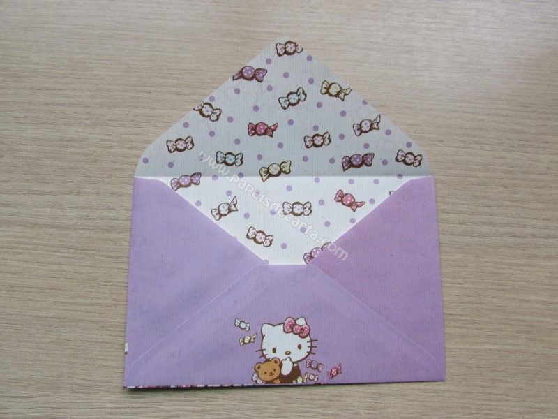 Frente do envelope - Aberto