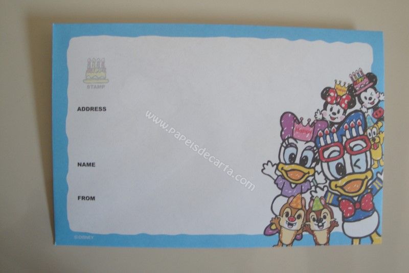 Verso do envelope