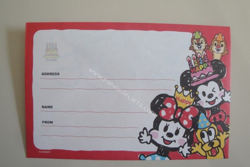 Verso do envelope