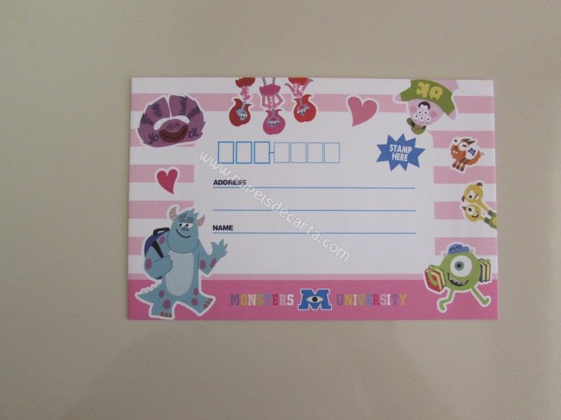 Verso do envelope