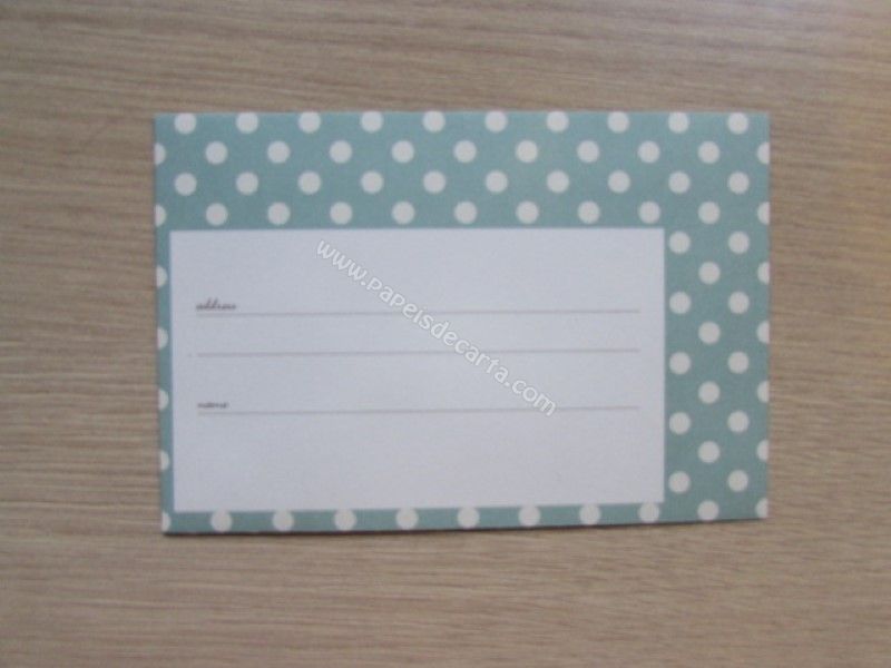 Verso do envelope