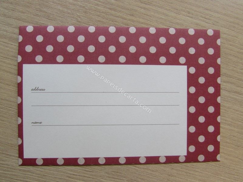 Verso do envelope