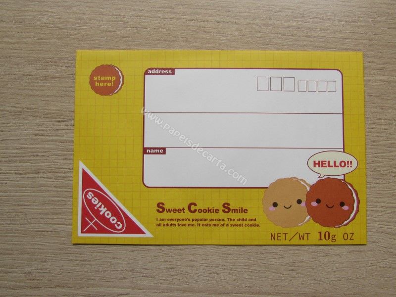 Verso do envelope