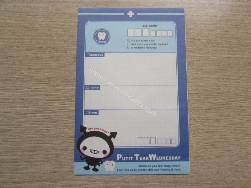 Verso do envelope