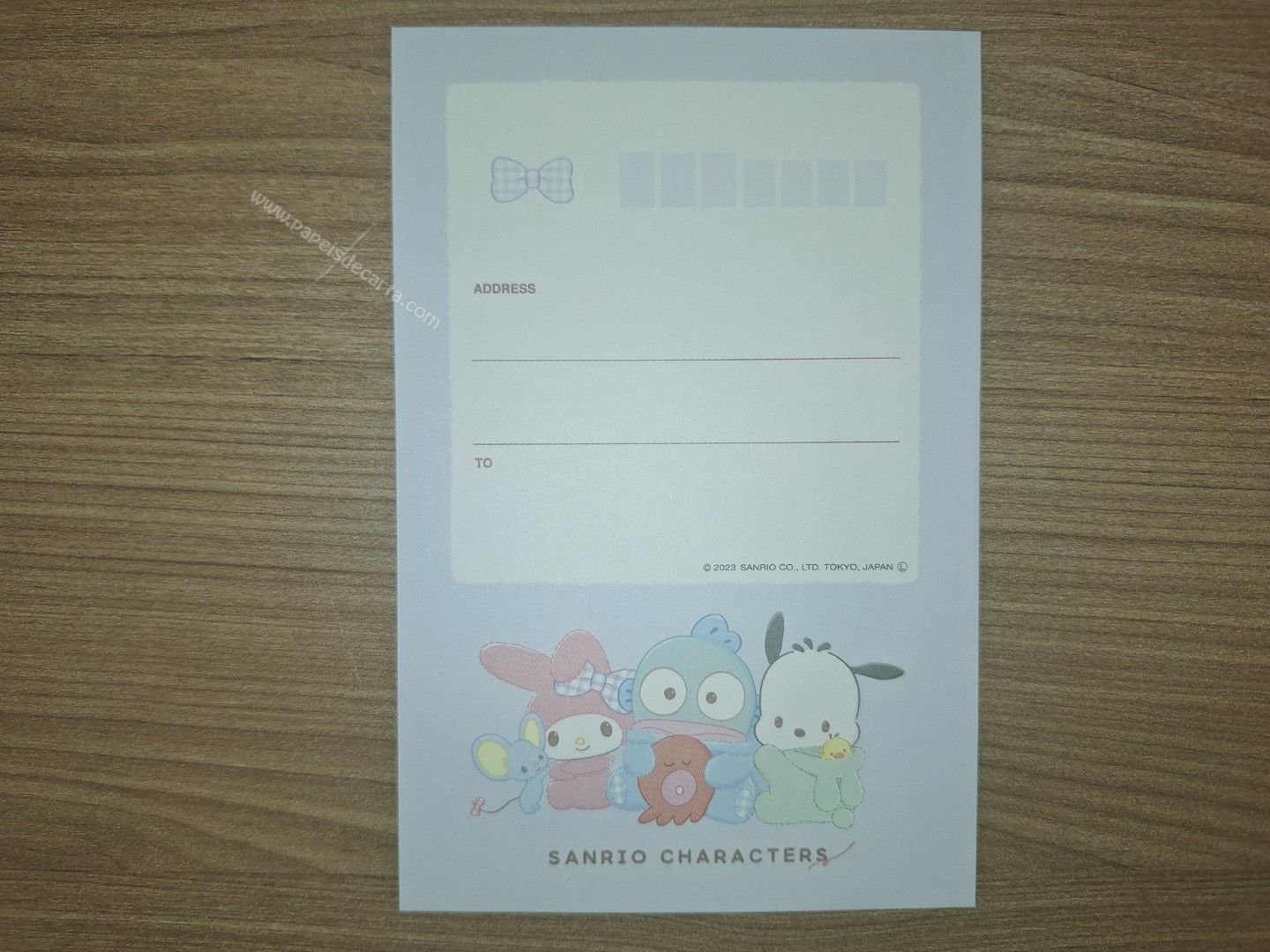 Verso do envelope