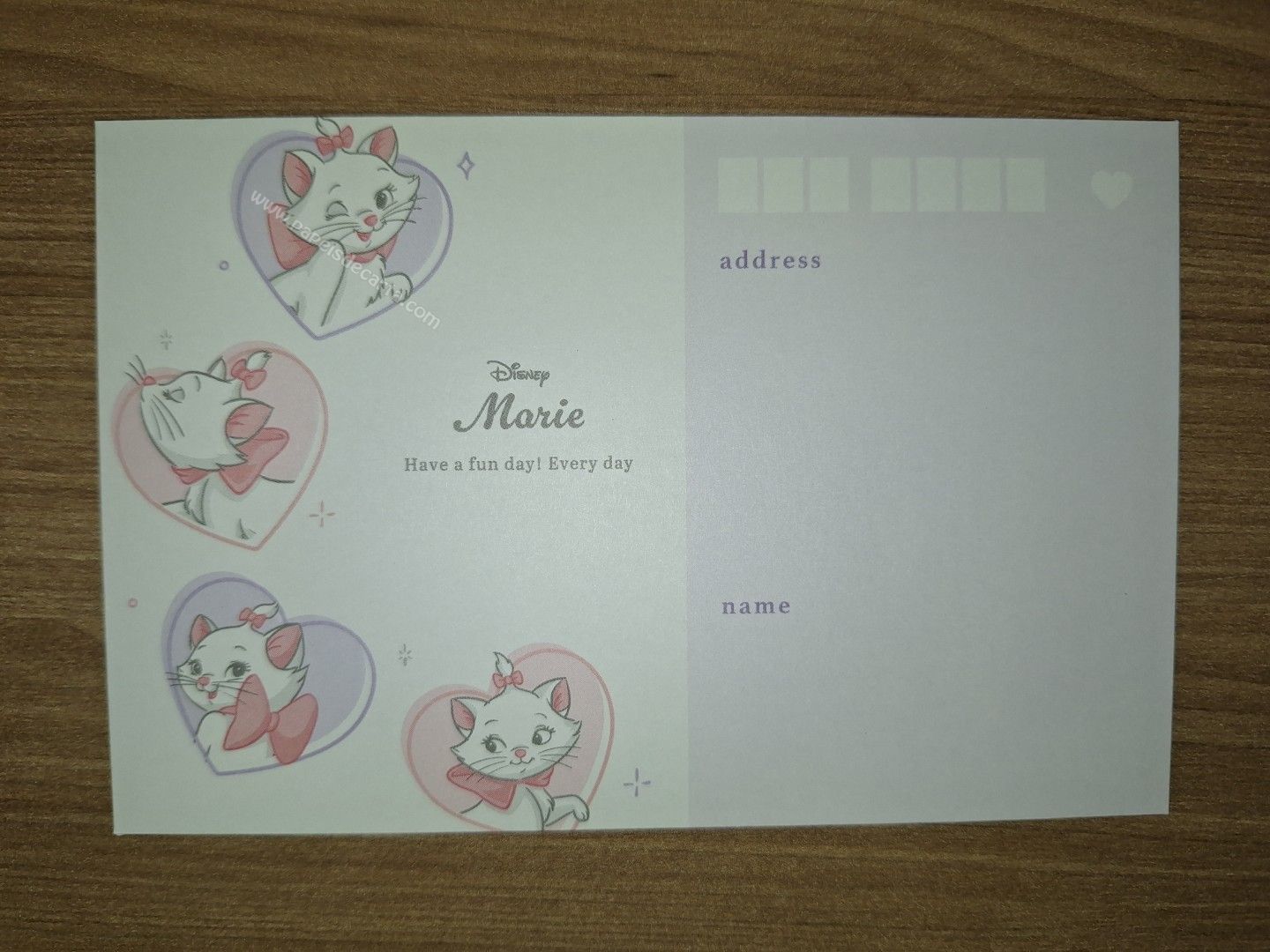 Verso do envelope