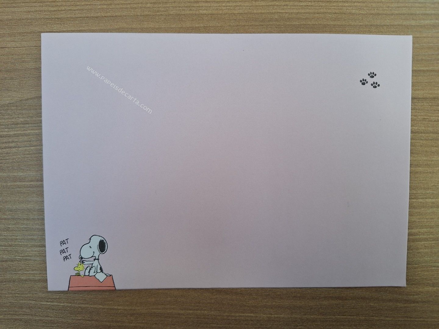 Verso do envelope