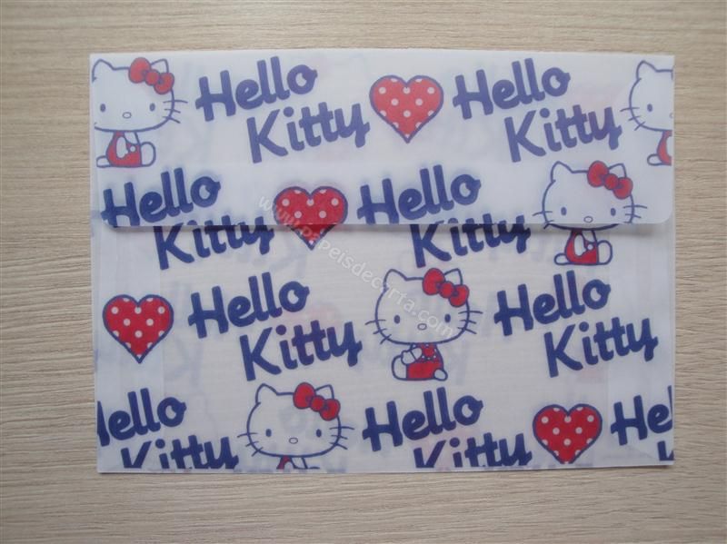 Envelope em papel vegetal