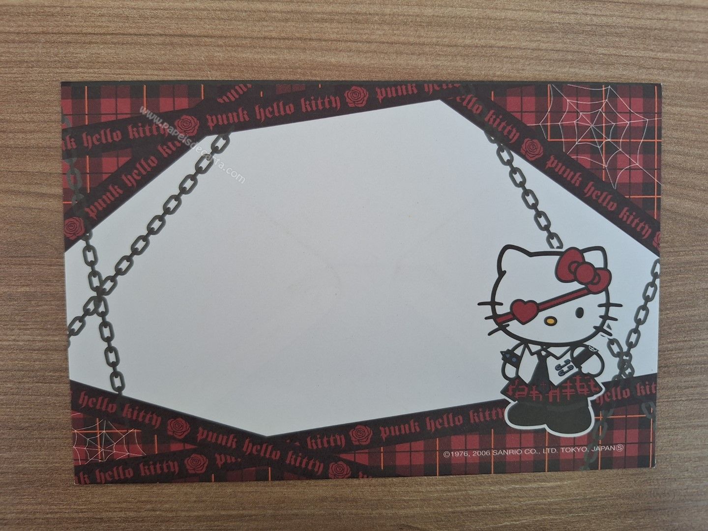 Verso do envelope