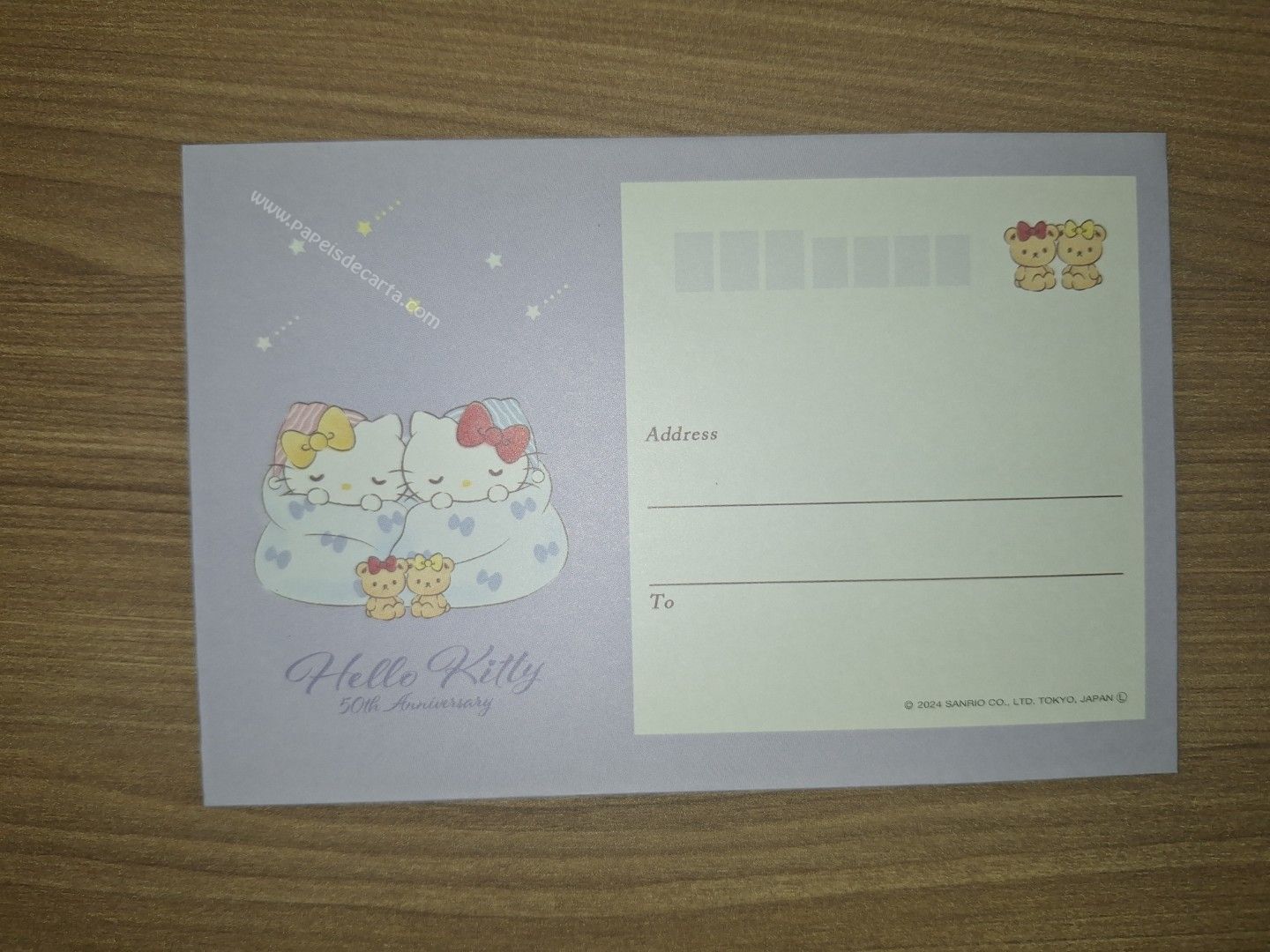 Verso do envelope