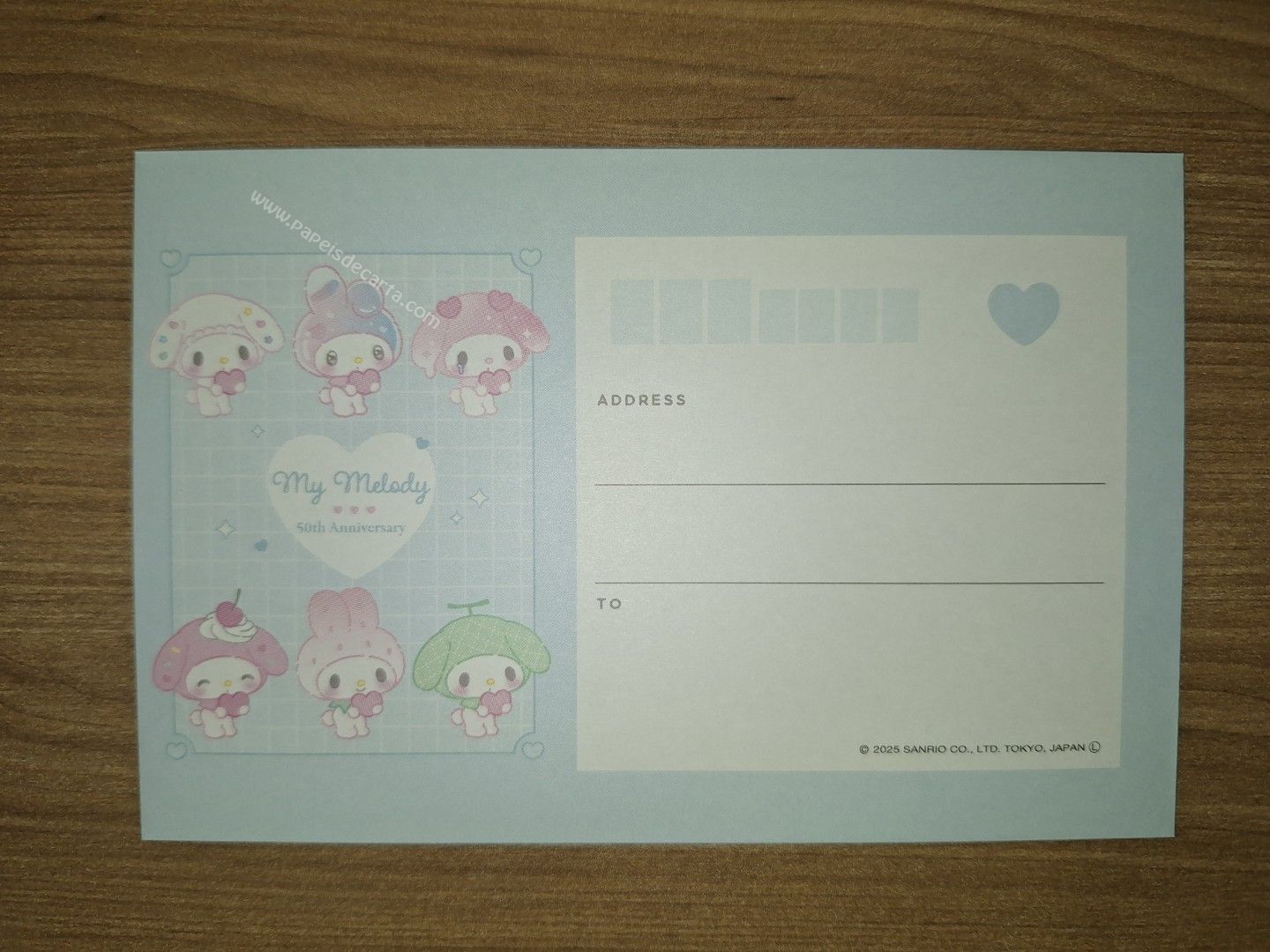 Verso do envelope